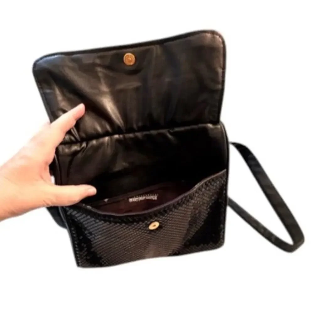 Whiting & Davis Black Mesh Shoulder Bag Evening Purse EUC